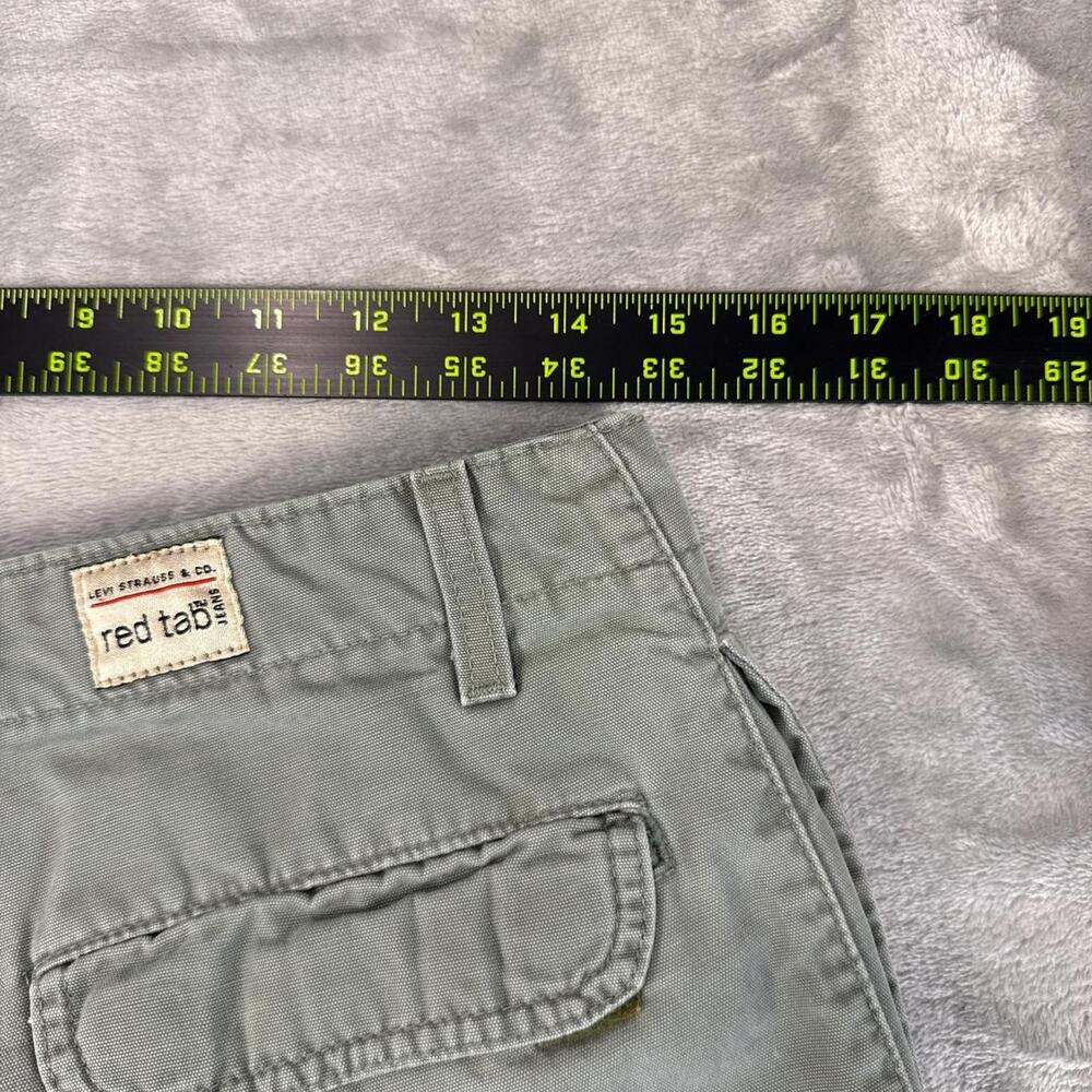 Vintage Levi’s Men's Cargo Shorts Green Y2K 90s Red Tab Size 30 - Picture 4 of 8
